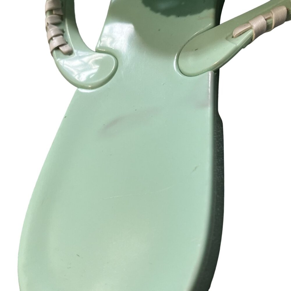 Jack Rogers Georgica Mint Green Jelly Sandals Size 10 - Picture 8 of 9